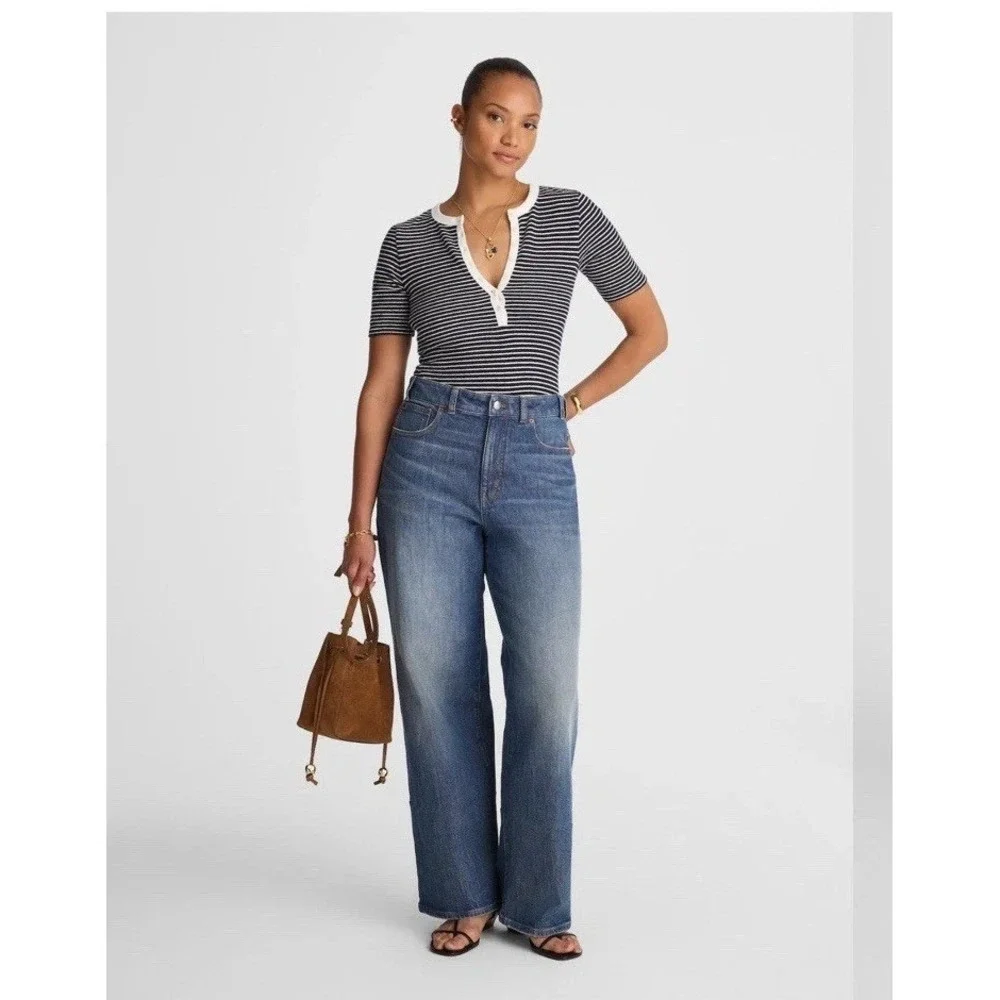 Madewell NWT Tall Curvy Perfect Vintage Wide Leg Jeans Harvey Wash 30T Tall